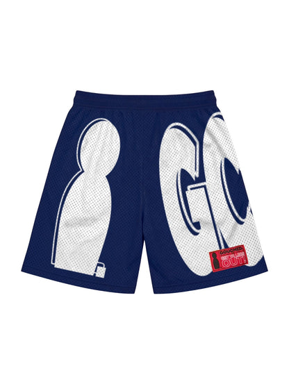 WAVY NAVY MESH SHORTS